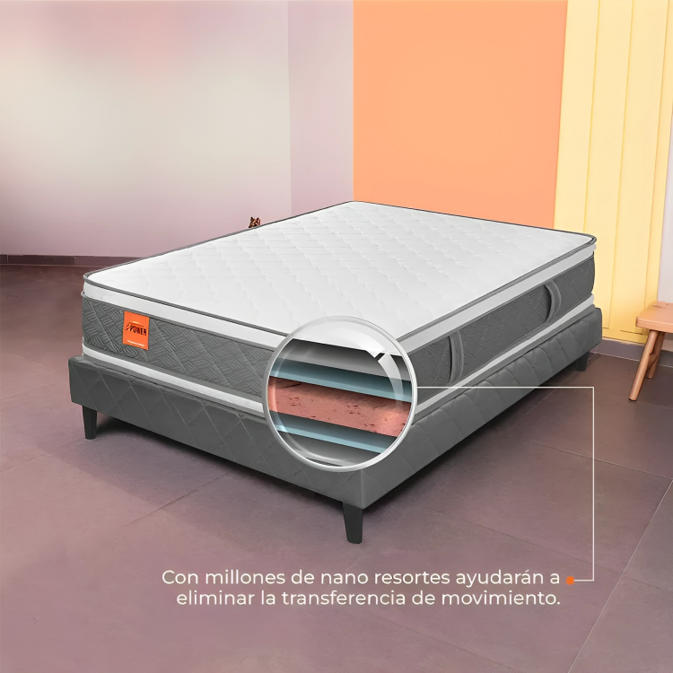 COL POWER TITANIUM PEDIC JAC 100X190X28 / COD.021124