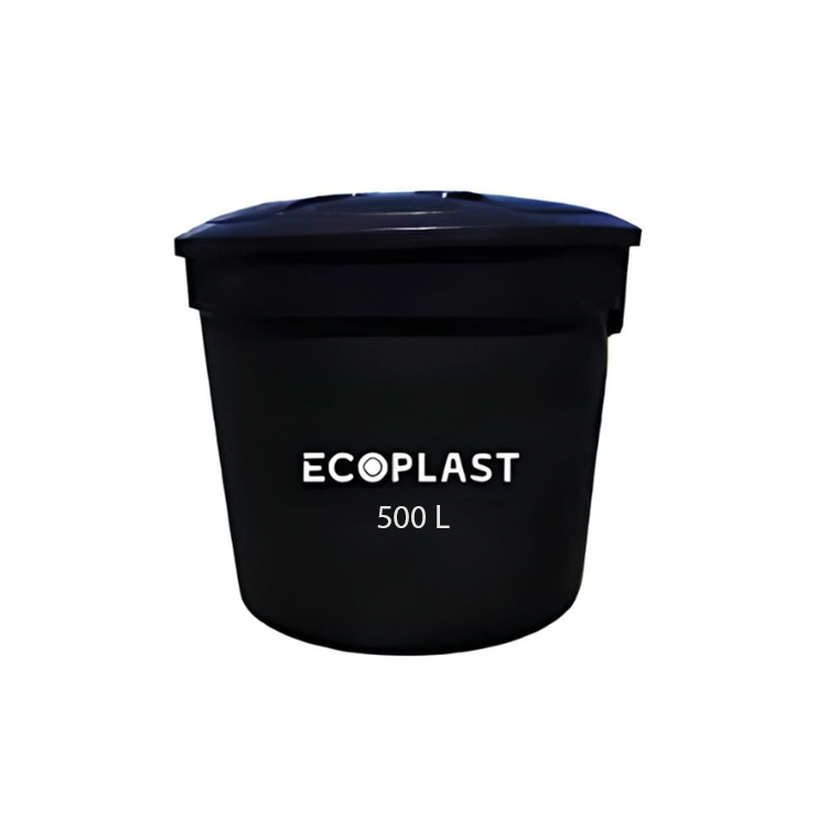 TANQUE ELEV 500 LTS ECOPLAST NEGRO INT Y EXT MC