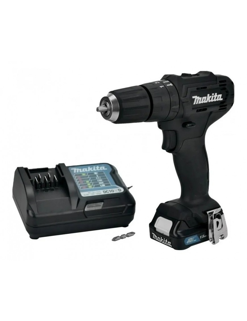 TALADRO PERCUTOR 3/8 CXT 12V +1 BAT 1.5 AH Y CARGADOR NEGRO / COD.601051