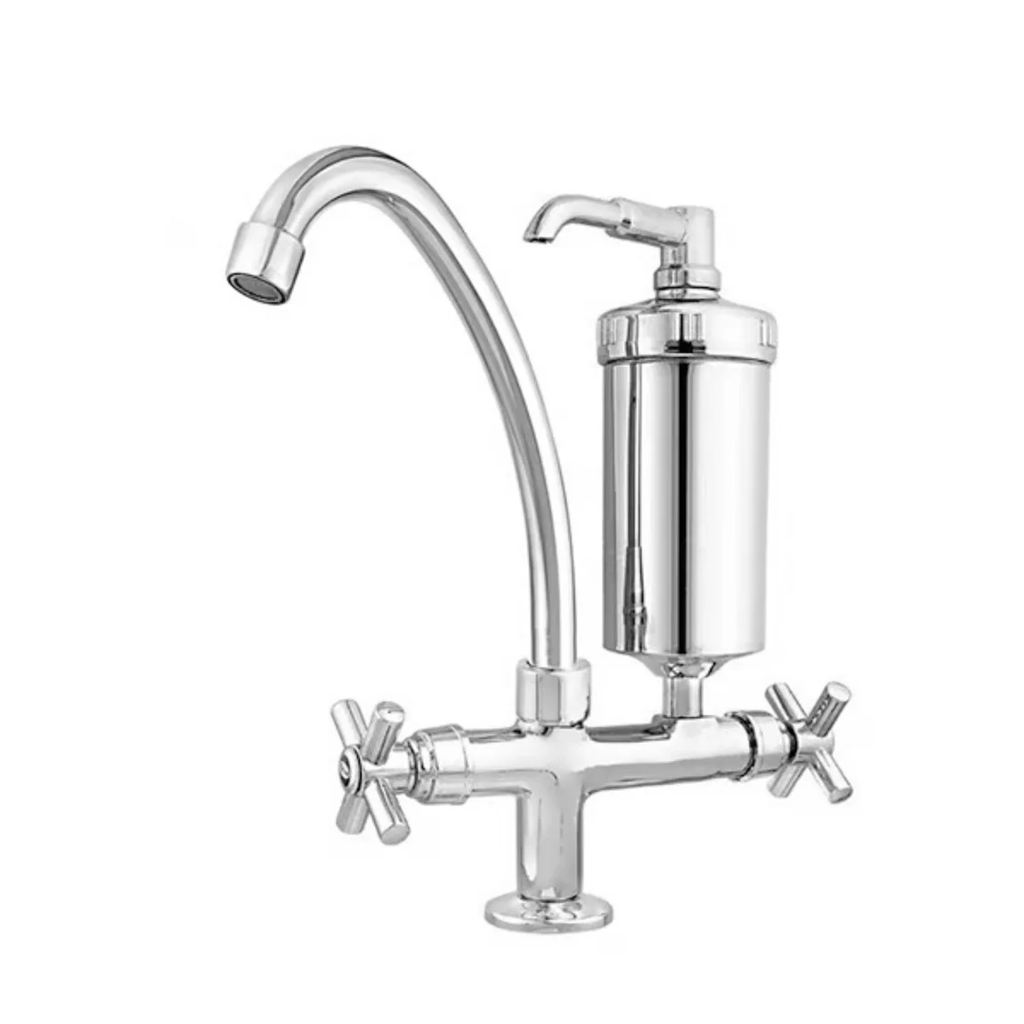 LLAVE LAVAMANOS MANIL CRUZ PLATI CROMADA / COD.905122