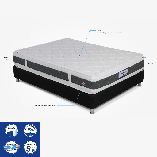 [020362] COLCHON MAXIMUM RELAX 160X190X28/COD.020362